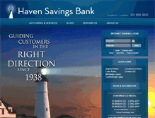 Tablet Screenshot of havenbank.com